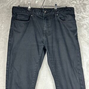 Topman Slim Mens Black Pants Jeans Size W34 L34 Denim Casual